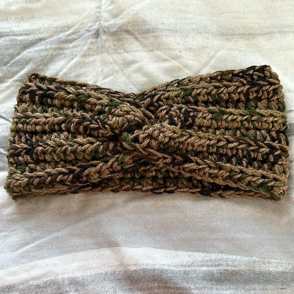Crochet Twist Ribbed Headband ear warmer, Chunky, Holiday gift